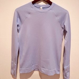 NWOT Lululemon Size 8 Ribbed Long Sleeve Fitted Athletica Top
